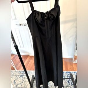 Corset black long dress